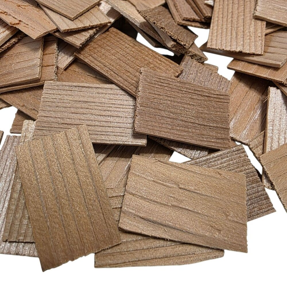 Cedar Shakes Wood Shingles Dollhouse Bird House Miniature Mini Roof Crafting - Picture 5 of 7
